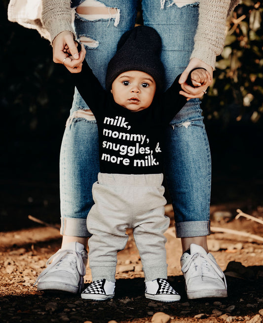 Express Yo’self Bodysuit: Milk, Mommy, & Snuggles